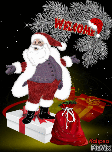 Hello Santa - Бесплатный анимированный гифка