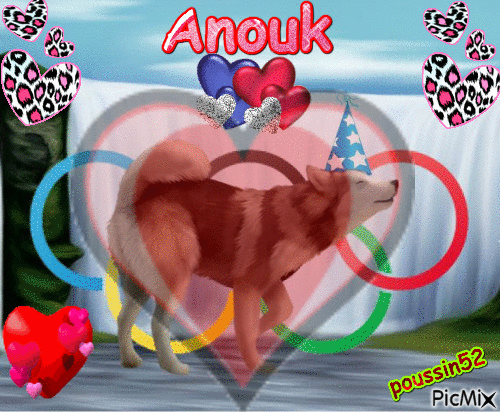 Anouk, je t'aime - GIF animado gratis