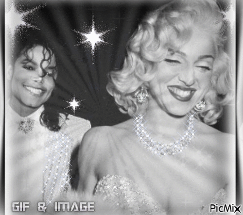 Michael Jackson et Madonna - Darmowy animowany GIF