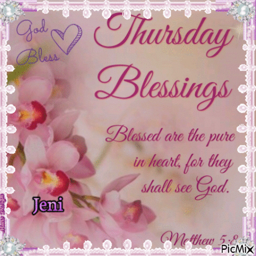 Thursday blessing - Free animated GIF - PicMix