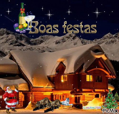 Boas Festas - Darmowy animowany GIF