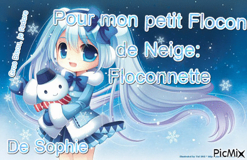 Pour Floconnette - Free animated GIF