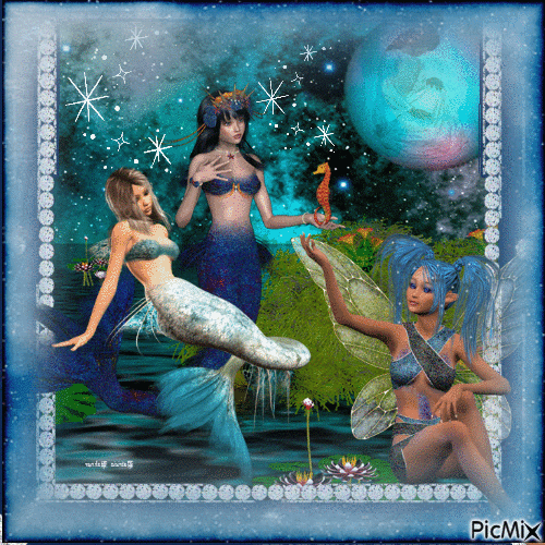 Mermaids - Gratis animeret GIF