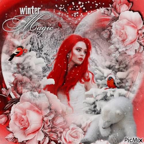 red white  winter - Darmowy animowany GIF