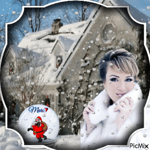 sra de la casa de nieve - Ingyenes animált GIF