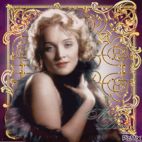 Concours :  Marlene Dietrich - GIF animé gratuit