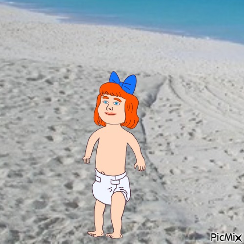 Beach baby - png ฟรี