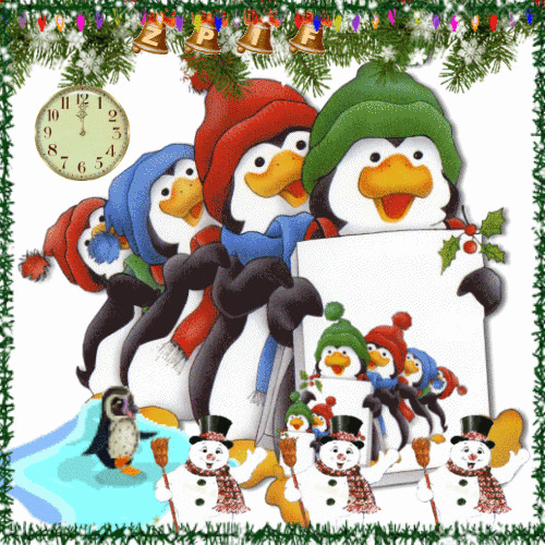 Dancing Humboldt penguin | Animated christmas, Christmas gif, Christmas ...