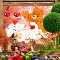 Bisounours 💜💚🧡 アニメーションGIF