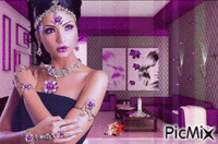 lovely Purple - GIF animé gratuit