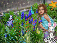 The garden of the baby - GIF animate gratis