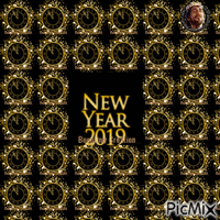 Happy New Year 2019 Animiertes GIF