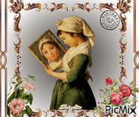 Vintage Stamps - Mirrors Animated GIF