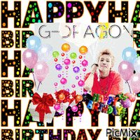HAPPY BIRTHDAY G-dragon - Бесплатни анимирани ГИФ
