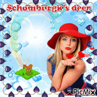 Schomburgk's deer GIF animé