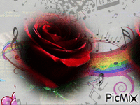 Rose musica - Ilmainen animoitu GIF