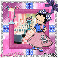 {♥}Betty Boop at the Diner{♥} animovaný GIF