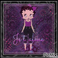 Violet_et_gris_016_je-t-aime - Darmowy animowany GIF