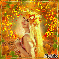 красавица-осень - Gratis animeret GIF