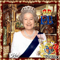 Elisabeth II Platinum Jubilee animasyonlu GIF