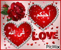 احبكم في الله - Ücretsiz animasyonlu GIF