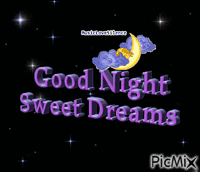 good  night sweet dreams - Bezmaksas animēts GIF