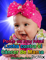 Lazo Rosa contra el cáncer de mama - GIF animado grátis