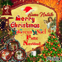 Natale, Christmas, Noel, Navidad animēts GIF
