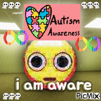autism awareness - GIF animé gratuit