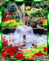 Rose-garden. анимиран GIF