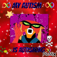 My autism is autisming >:3 анимированный гифка