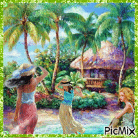 Tropical paraíso animált GIF