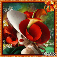 Floral creation GIF animasi