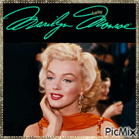 Marylin Monroe portrait vintage !!! - GIF animé gratuit