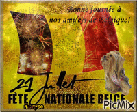 fete nationale belge animovaný GIF