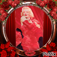 Marilyn Monroe en rojo