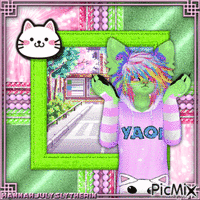 {Catboi in Green and Pink}