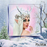 Elfe des neiges - GIF animé gratuit