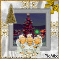{♥♥♥}Angels Surrounding a Christmas Tree{♥♥♥}