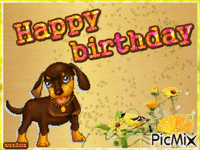 happy birthday - GIF animate gratis