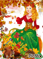Reina de otoño. - Ücretsiz animasyonlu GIF