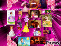 Les princesses de disney animovaný GIF