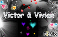 11 Meses de Namoro Victor e Vivian - GIF animado gratis