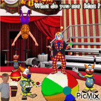 Max at circus animirani GIF