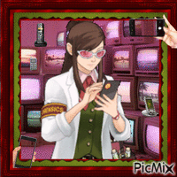 Ace Attorney character animēts GIF