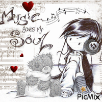 Music Saves My Soul - Nemokamas animacinis gif