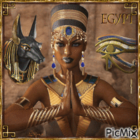 Queen Nefertiti - GIF animado grátis