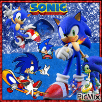 Sonic the Hedgehog animerad GIF