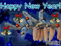 Happy New Year! - GIF animado grátis