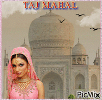 Le Taj Mahal (El Taj Mahal) geanimeerde GIF